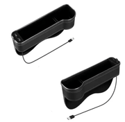 2PCS LED Car Seat Gap Filler Organizer with Charging Function – view 2