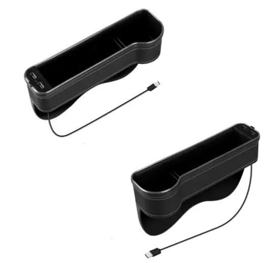 2PCS LED Car Seat Gap Filler Organizer with Charging Function – view 2