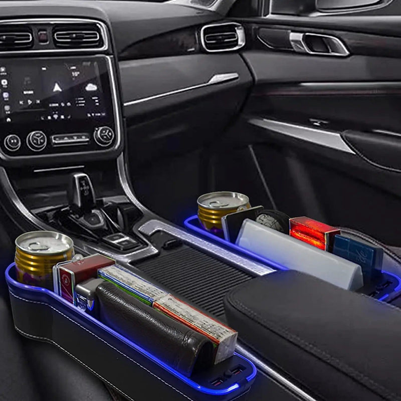 2PCS LED Car Seat Gap Filler Organizer with Charging Function – view 9