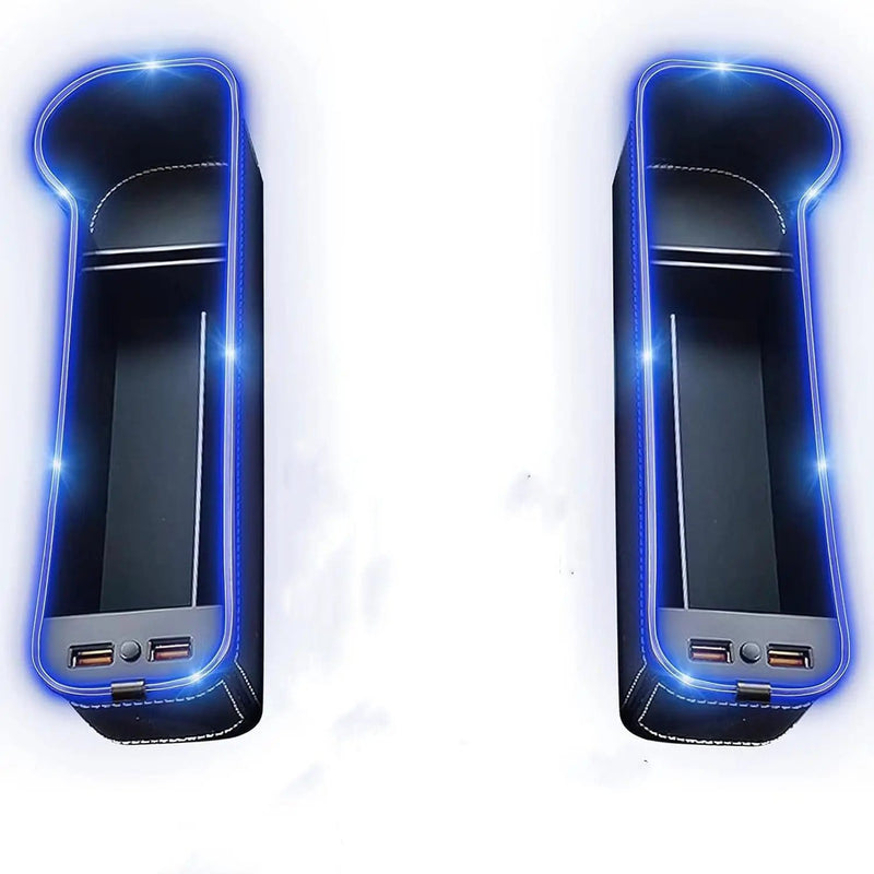 2PCS LED Car Seat Gap Filler Organizer with Charging Function – view 1