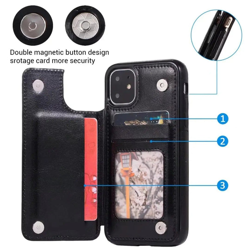 salelink.co.nz Unbranded iPhone 14 Pro Max Case iPhone 14 Pro Max Case - Wallet Leather (PR7683) | Action Outdoors NZ