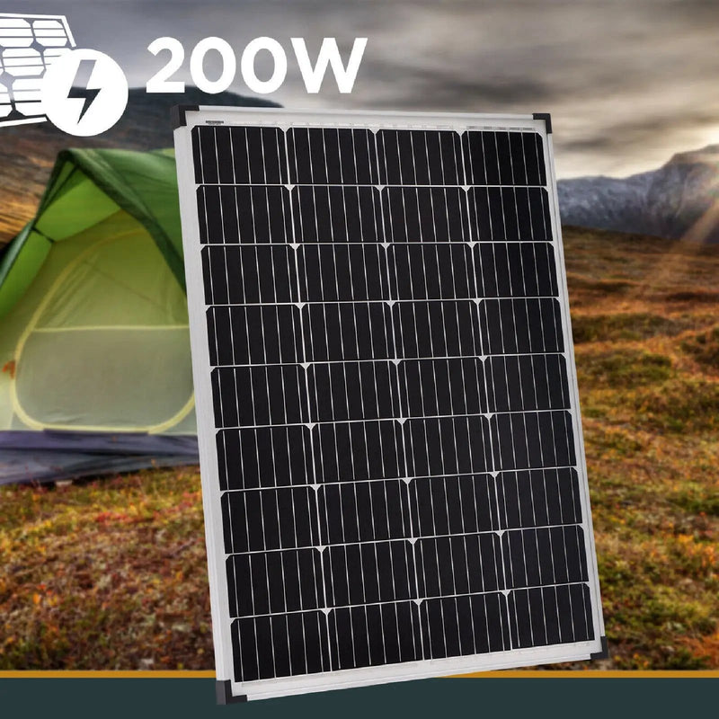 salelink.co.nz Unbranded 200W Solar Panel 200W 12V Mono Solar Panel for Caravan Camping