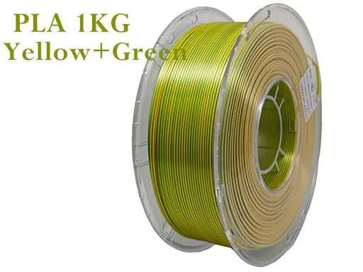 PLA 3D Printing Filament 1KG - Yellow+Green – view 1
