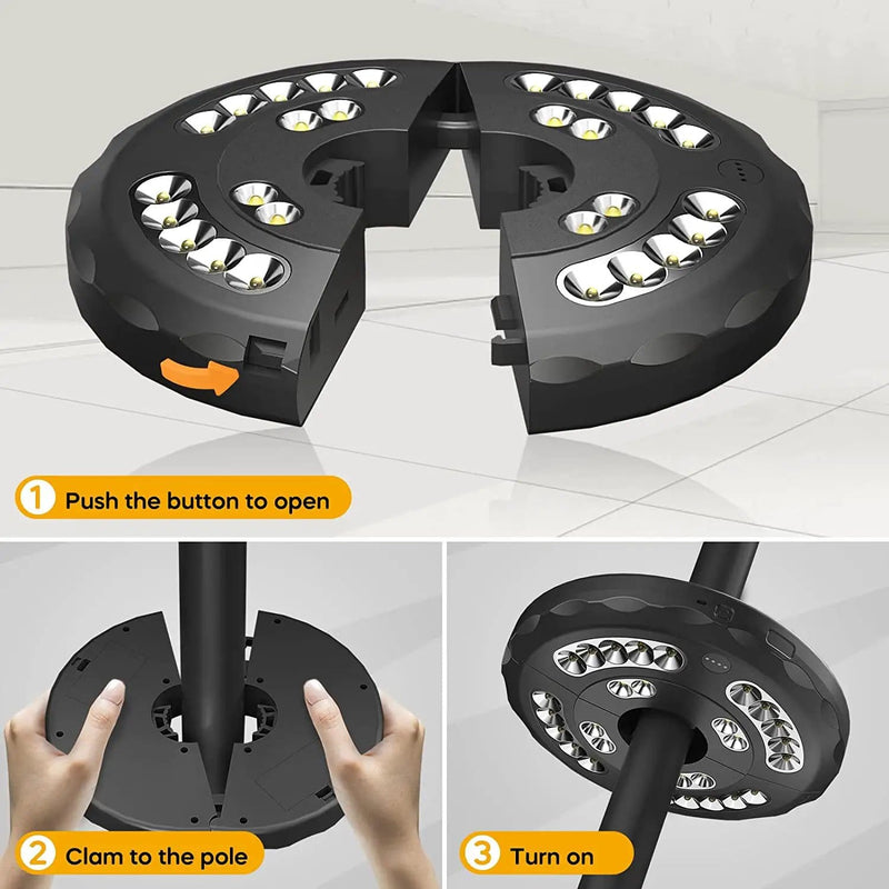 Outdoor Umbralla Pole Led Light Battery Powered – view 7