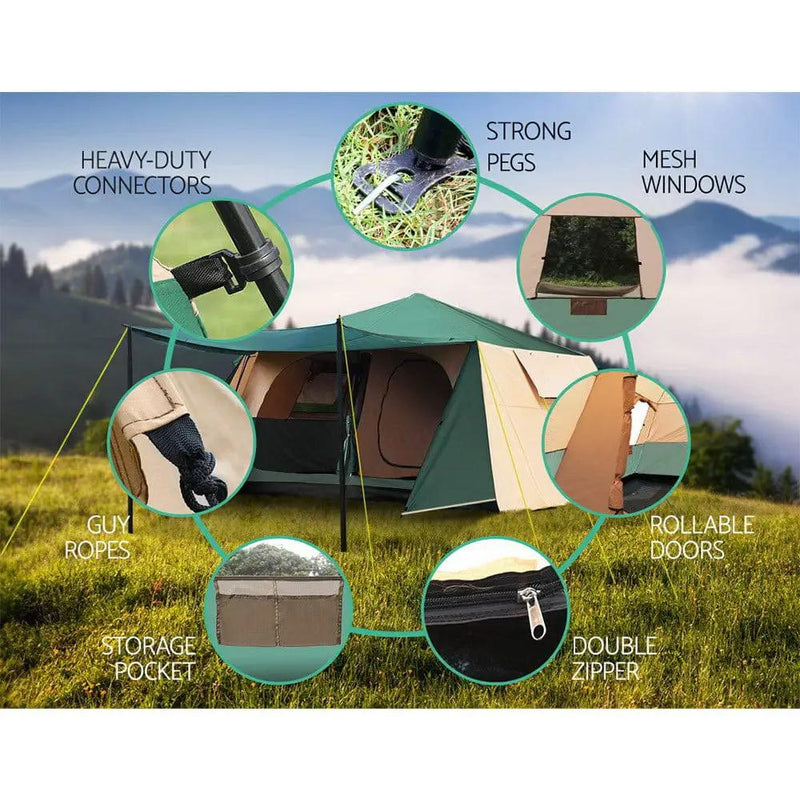 Weisshorn 8-Person Dome Tent | Easy Setup Camping Tent – view 4