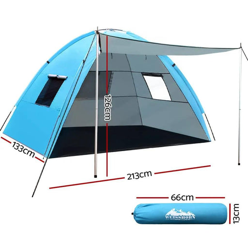 Weisshorn 4 Person Camping Tent | Beach Sun Shade Portable Hiking Shelter – view 2
