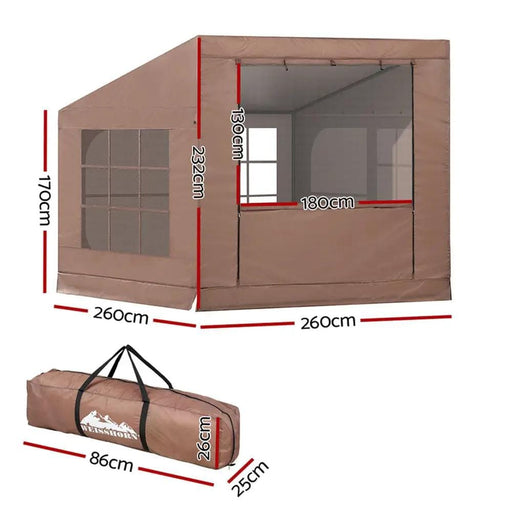 Weisshorn Camping Tent Car SUV Rear Side Canopy Portable Shelter Family Home 4WD – view 2