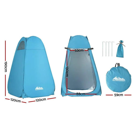 Weisshorn Pop up Camping Shower Toilet Tent Outdoor Privacy Change Room – view 2