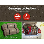 Weisshorn Self Inflating Mattress Camping Sleeping Mat Air Bed Double Set Coffee – view 6