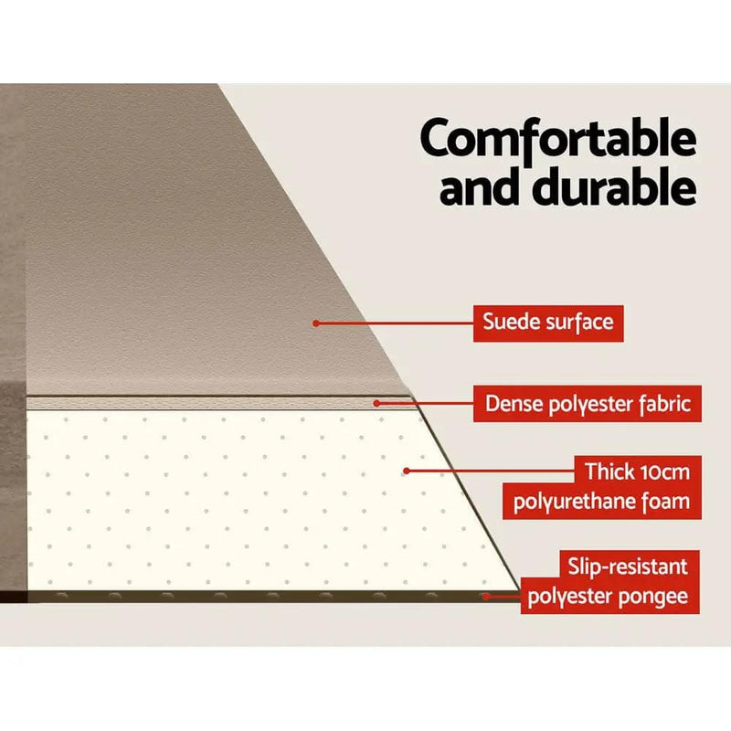 Weisshorn Self Inflating Mattress Camping Sleeping Mat Air Bed Single Coffee – view 4