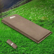 Weisshorn Self Inflating Mattress Camping Sleeping Mat Air Bed Single Coffee – view 8