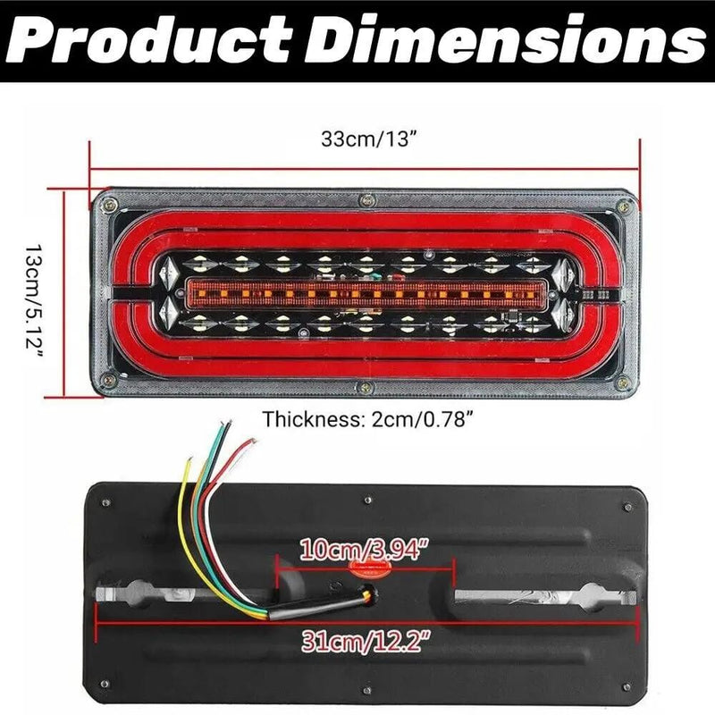 salelink.co.nz Unbranded 24V LED Tail Lights Trailer Lights 24V LED Tail Lights for Trailers and Trucks