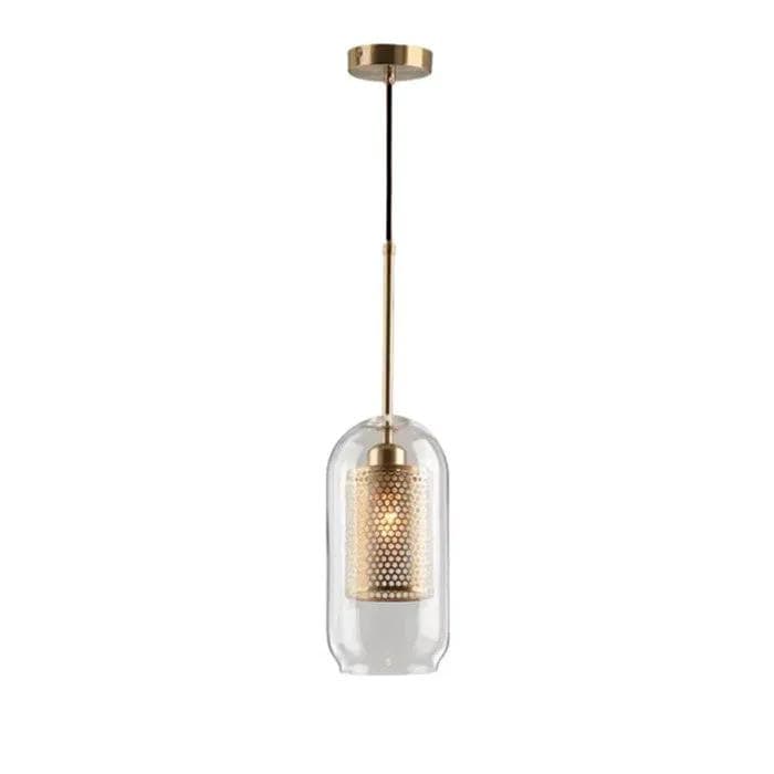 salelink.co.nz Unbranded Hanging Lamp Pendant Light Brass Pendant Light Glass Bell Shade E27 40W