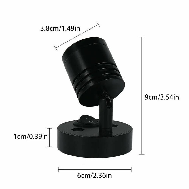 2Pcs 12V LED Interior Spot Reading Light Wall Lamp Switch For Caravan Camper – view 3