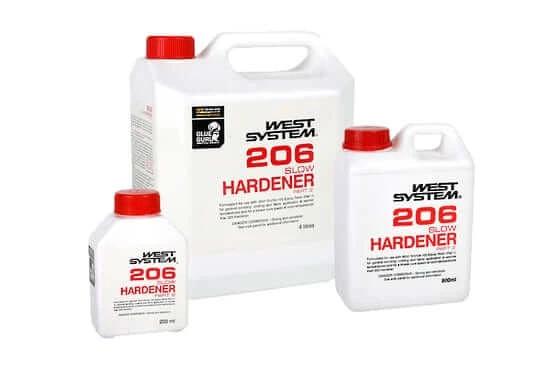 West System 206 Slow Hardener For Large Epoxy Projects With 105 Resin Long Working Time Slow Cure
