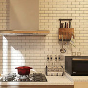 White Brick Waterproof Kitchen Cabinet Wallpaper – 40cm (5 different volumes available) – view 4