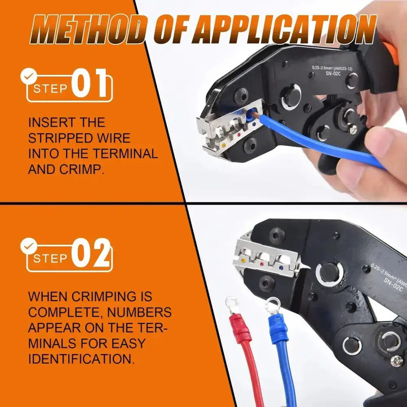 Habicare HBC Wire Crimping Tool & Connector Assortment Kit Wire Crimping Tool & Connector Assortment Kit