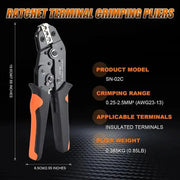 Habicare HBC Wire Crimping Tool & Connector Assortment Kit Wire Crimping Tool & Connector Assortment Kit