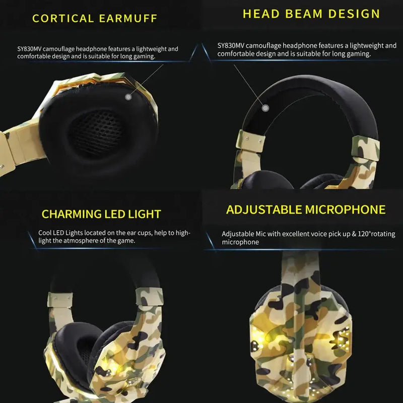 Wired Gaming Headset with Mic & LED (2 colours available) – view 4
