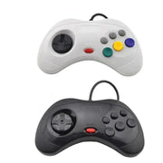 Wired Sega Saturn Controller – Classic USB Gamepad (available in Black & White) – view 1