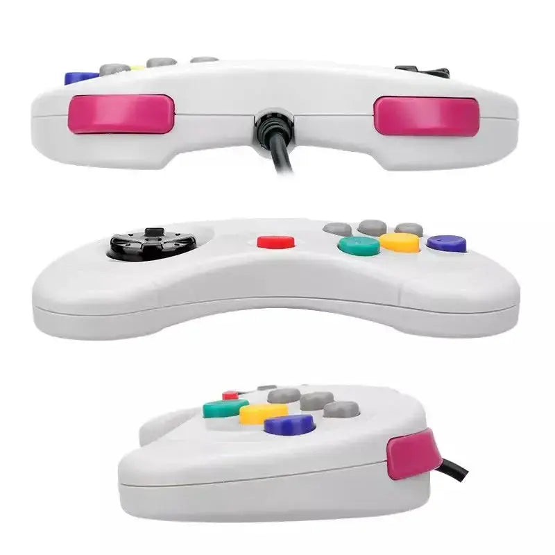 Wired Sega Saturn Controller – Classic USB Gamepad (available in Black & White) – view 3