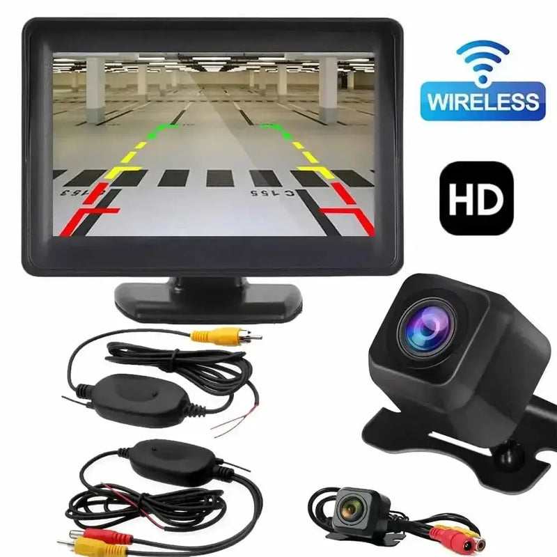 Habicare HBC Wireless 4.3" Rear View Monitor & Parking Kit Wireless 4.3" Rear View Monitor & Parking Kit