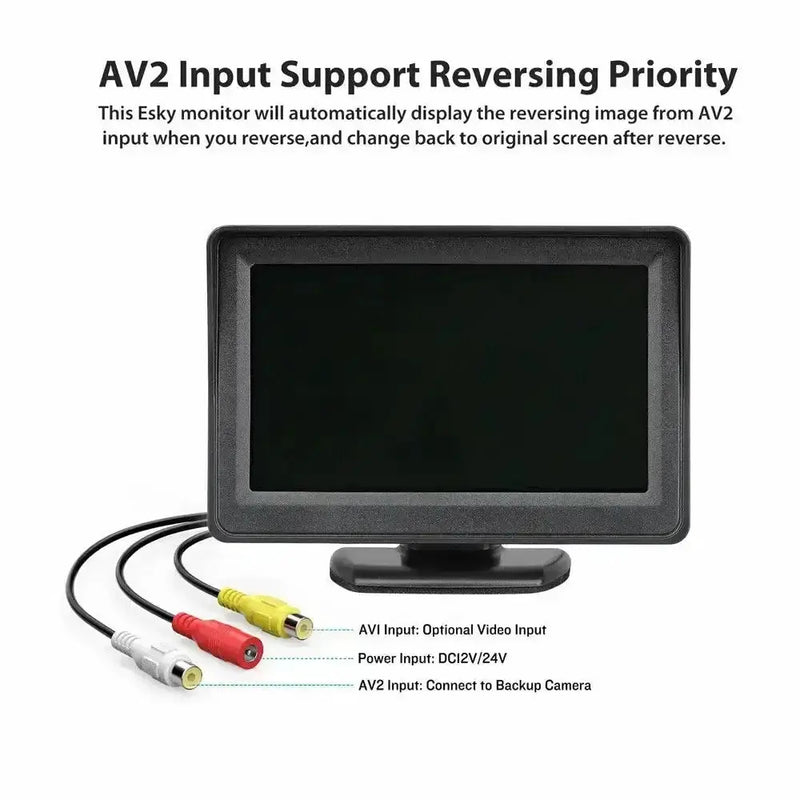 Habicare HBC Wireless 4.3" Rear View Monitor & Parking Kit Wireless 4.3" Rear View Monitor & Parking Kit