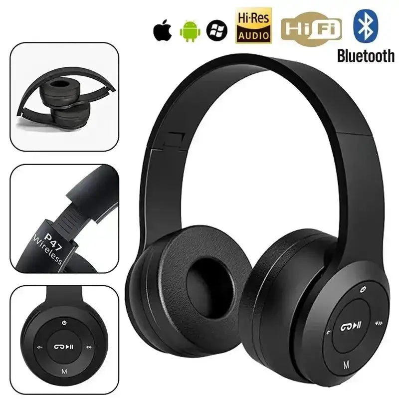 Wireless Bluetooth Headphones – Mic, Noise Cancelling (available in 5 colours) – view 4