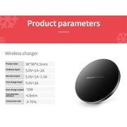 9eight5 Phone/Tablet Accessories Wireless Charger for Phones Wireless Charger for Phones