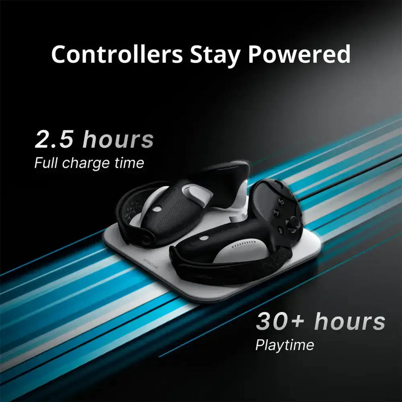 Wireless Charging Dock + G3 Controller Grips for Meta Quest 3/3S – view 2