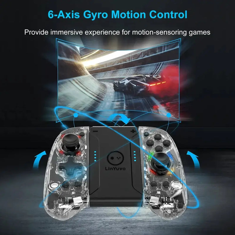 Habicare 9eight5 Wireless Joypad – 8-Color LED, Turbo, Vibration Wireless Joypad – 8-Color LED, Turbo, Vibration