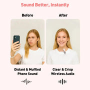 Wireless Lavalier Mic for iPhone, Android & PC (available in different sets) – view 4
