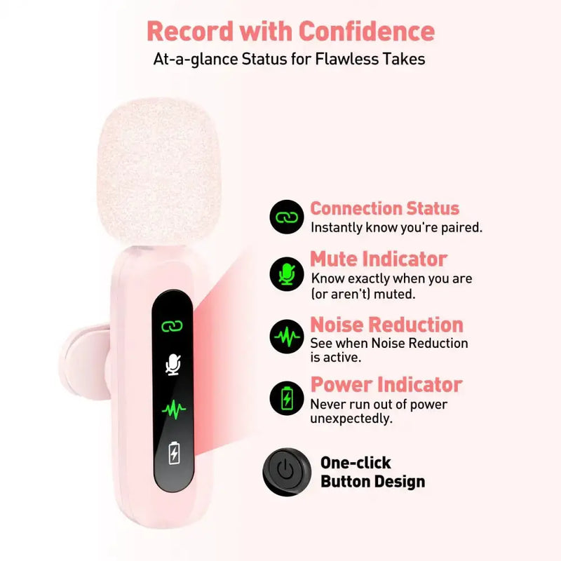 Wireless Lavalier Mic for iPhone, Android & PC (available in different sets) – view 3