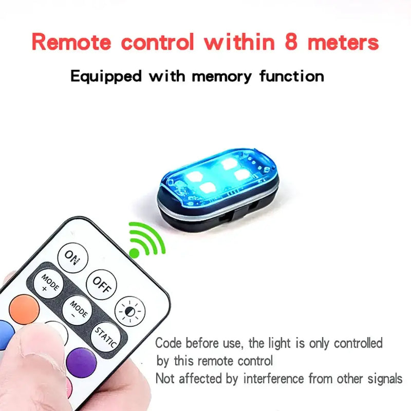 Wireless LED Strobe Lights – 8-Color Rechargeable Anti-Collision Warning Lights – view 8