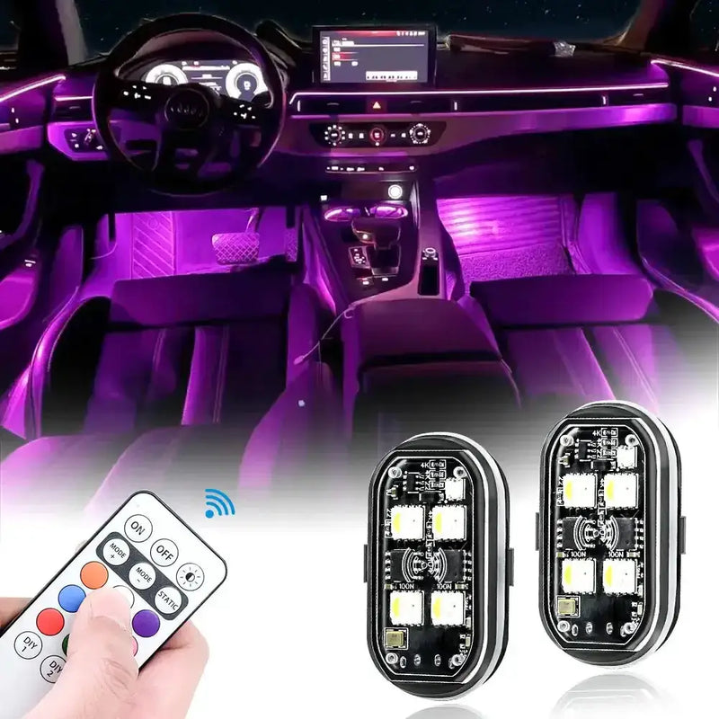 Wireless LED Strobe Lights – 8-Color Rechargeable Anti-Collision Warning Lights – view 3
