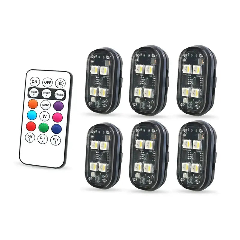 Wireless LED Strobe Lights – 8-Color Rechargeable Anti-Collision Warning Lights – view 9