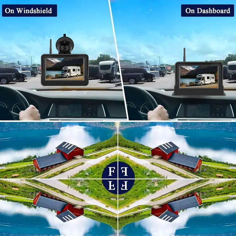 Habicare HBC Wireless Solar – 5" Rear View Monitor Wireless Solar – 5" Rear View Monitor