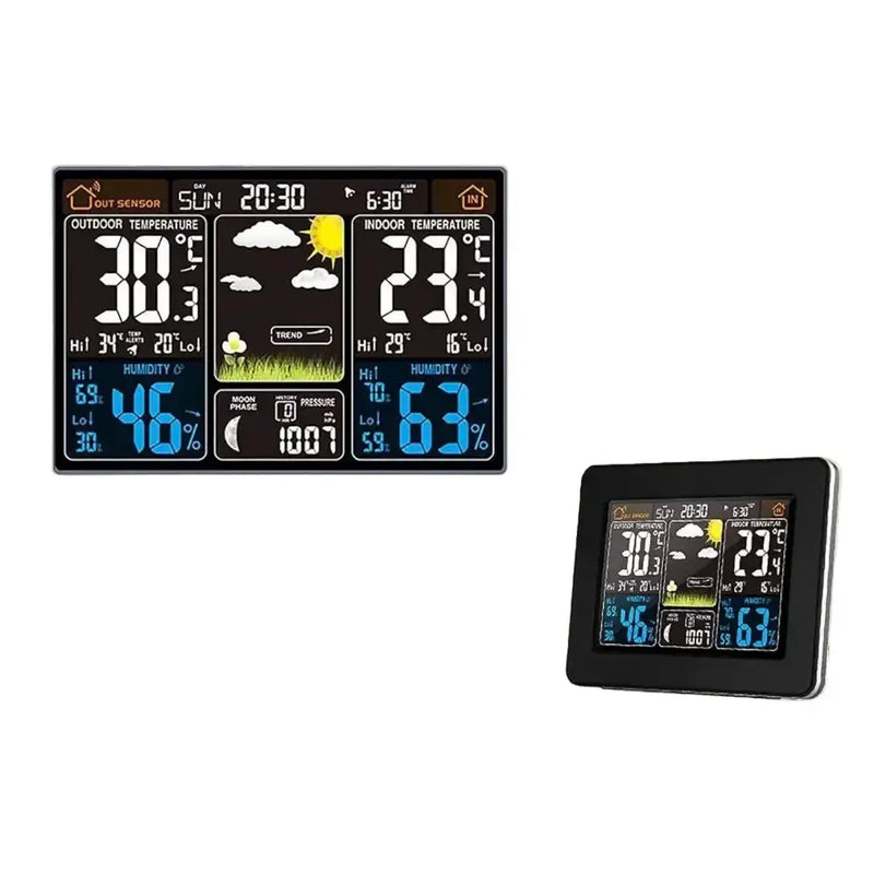 Habicare HBC Wireless Weather Station with LCD Display & Clock Wireless Weather Station with LCD Display & Clock