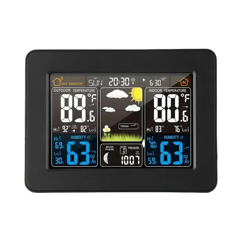 Habicare HBC Wireless Weather Station with LCD Display & Clock Wireless Weather Station with LCD Display & Clock