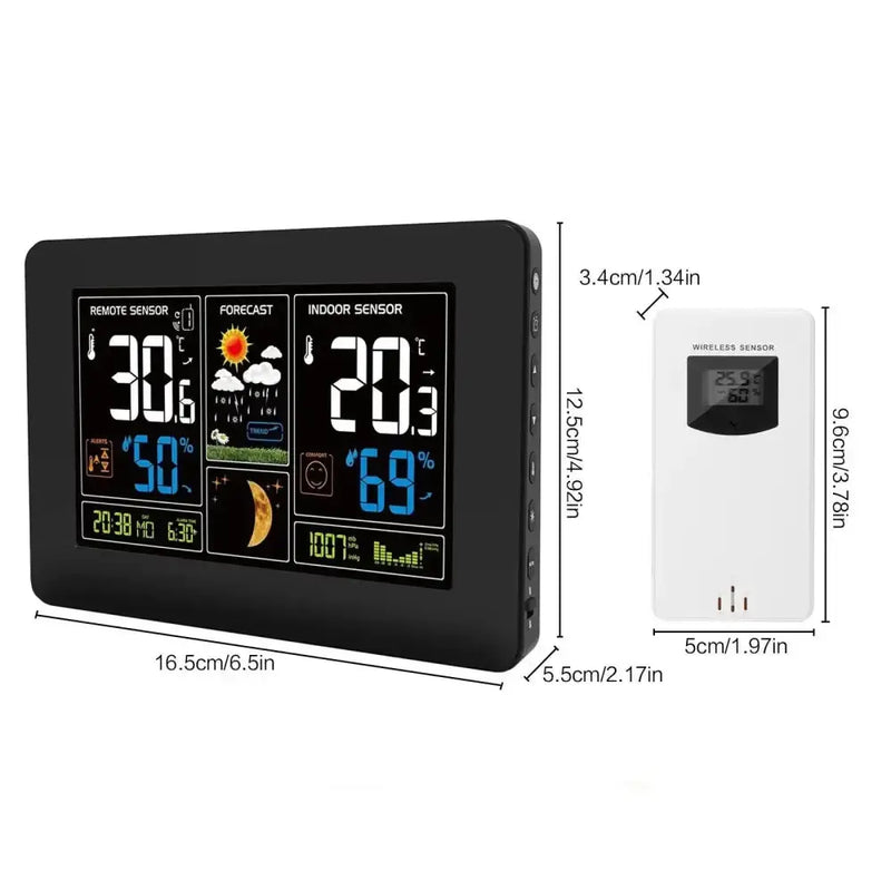Habicare HBC Wireless Weather Station with LCD Display & Clock Wireless Weather Station with LCD Display & Clock