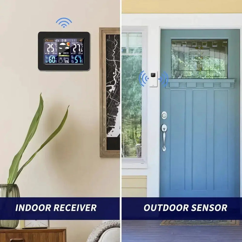 Habicare HBC Wireless Weather Station with LCD Display & Clock Wireless Weather Station with LCD Display & Clock
