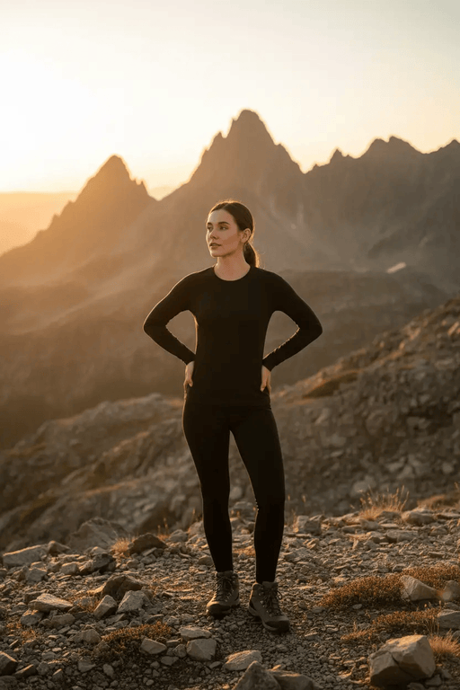 Women's 100% Merino Wool Base Layer Top - 180gsm 17.5 Micron, Long Sleeve | Activewear – view 1