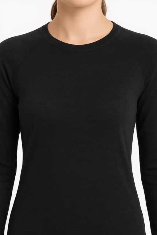 Women's 100% Merino Wool Base Layer Top - 180gsm 17.5 Micron, Long Sleeve | Activewear – view 2