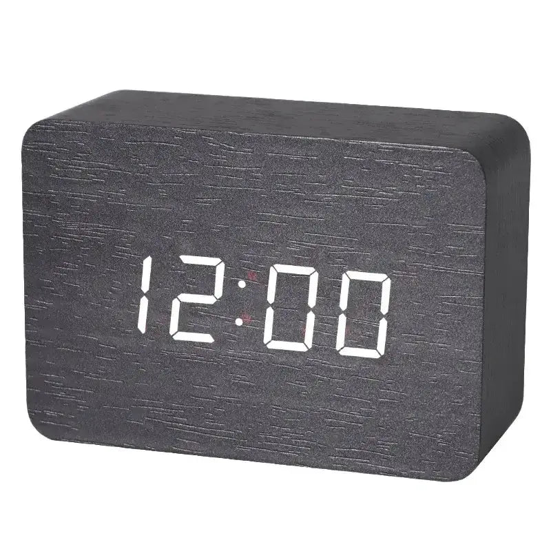 Wooden LED Digital Alarm Clock with Temperature Display & Night Light (4 colours available) – view 11