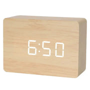Wooden LED Digital Alarm Clock with Temperature Display & Night Light (4 colours available) – view 9