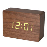Wooden LED Digital Alarm Clock with Temperature Display & Night Light (4 colours available) – view 10