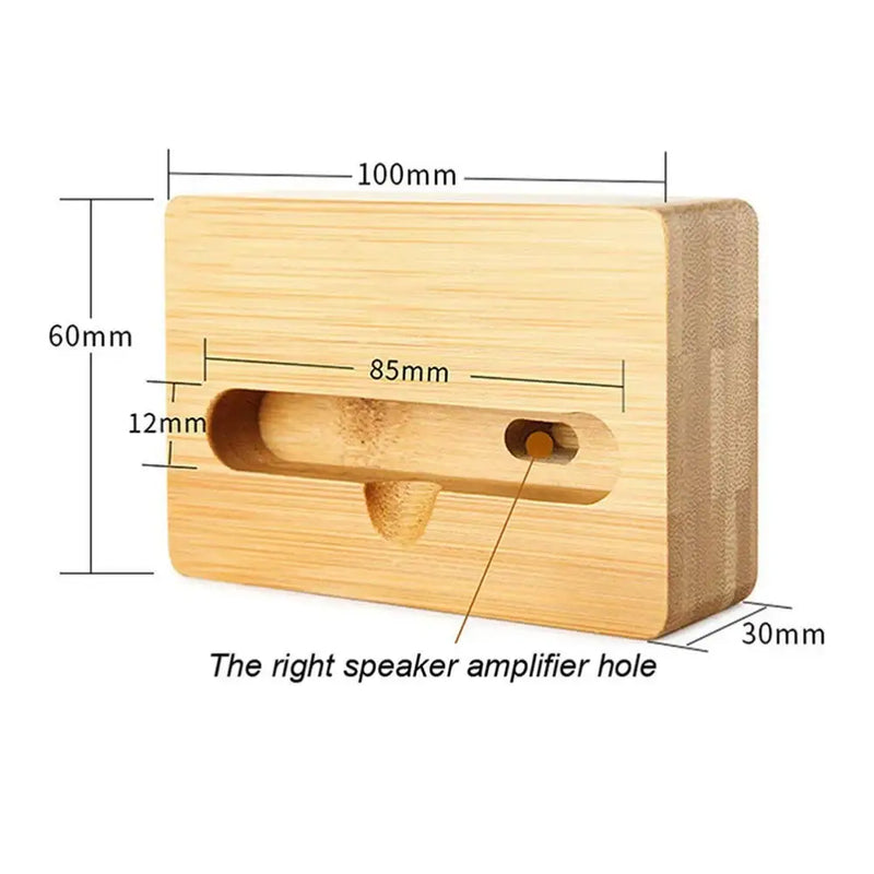 Habicare 9eight5 Wooden Phone Stand & Sound Amplifier Wooden Phone Stand & Sound Amplifier