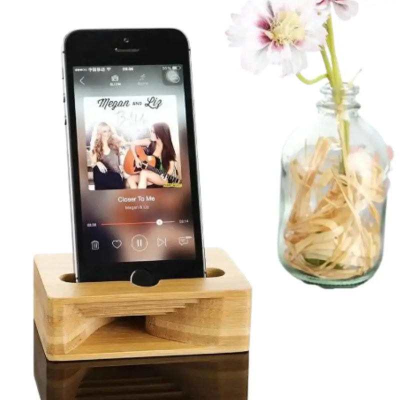 Habicare 9eight5 Wooden Phone Stand & Sound Amplifier Wooden Phone Stand & Sound Amplifier