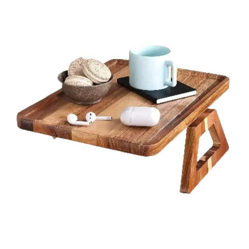 Habicare SS Wooden Sofa Clip-on Armrest Tray Wooden Sofa Clip-on Armrest Tray