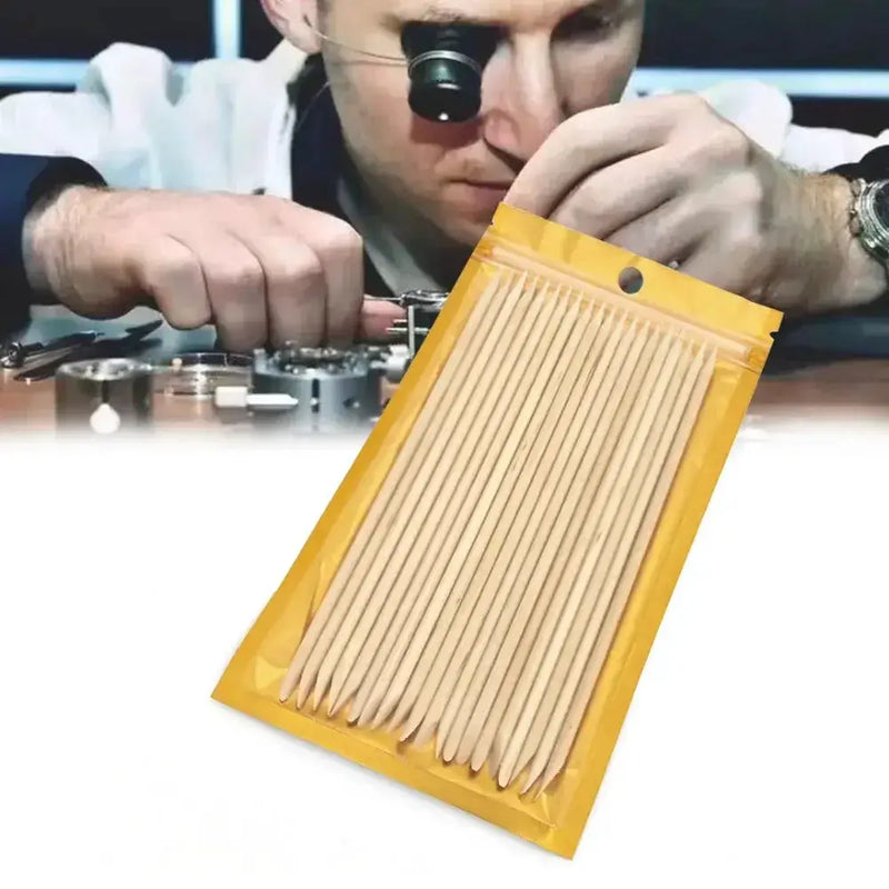 Habicare HBC Wooden Watch Cleaning Sticks Wooden Watch Cleaning Sticks